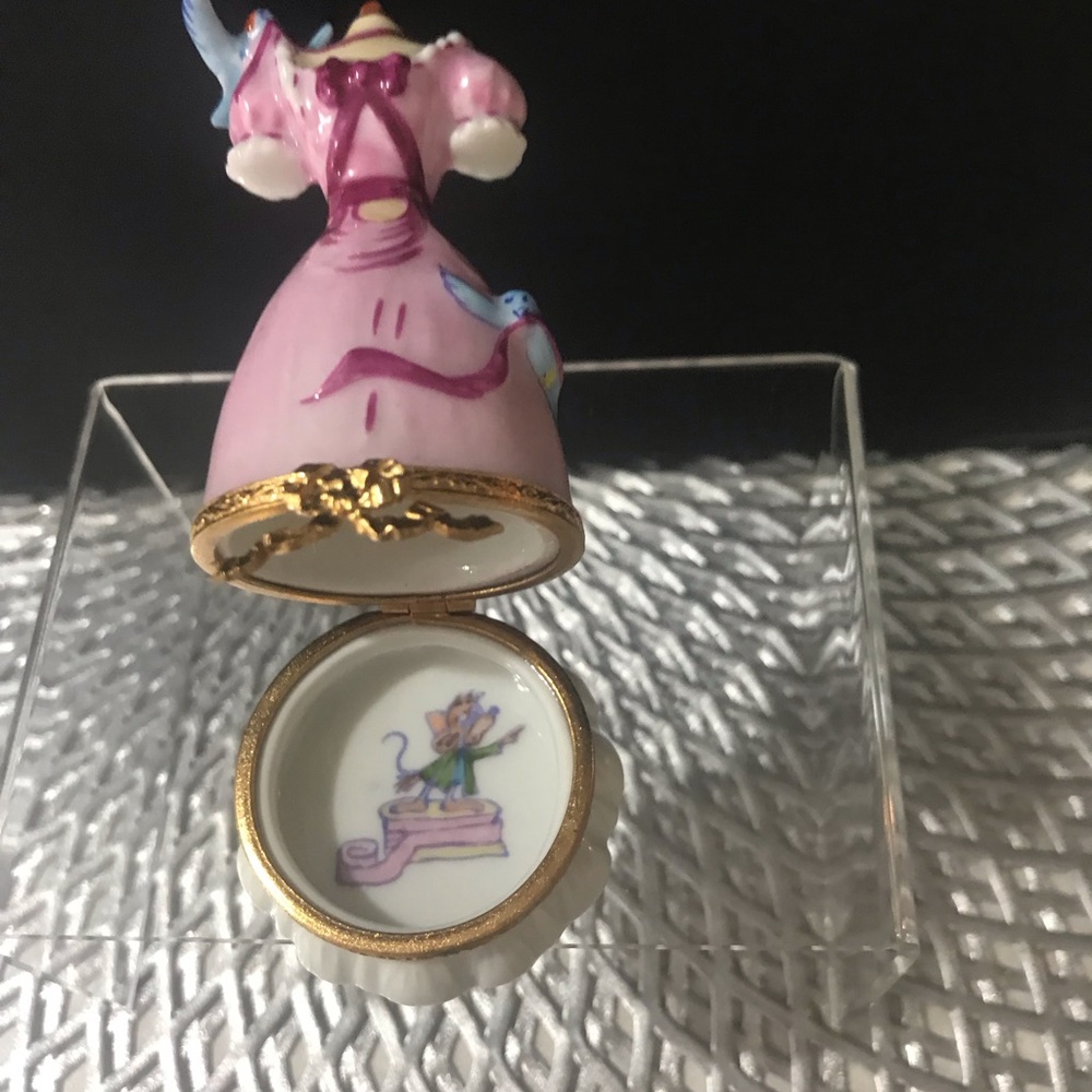 Rare, Retired, Numbered, Disney Blue Birds designing Cinderella gown